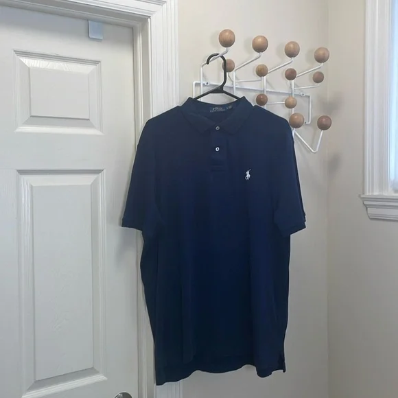 Ralph Lauren - Short Sleeve Polo - Navy - L - Picture 1 of 11